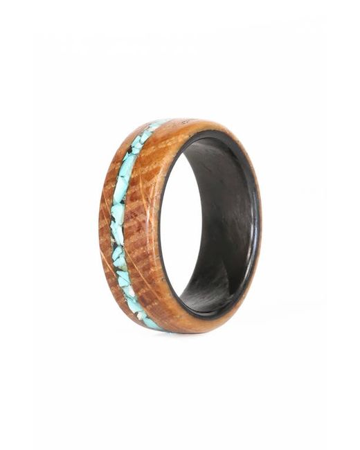 Element Ring Co. Element Ring Co. Whiskey Barrel Wood Turquoise in at