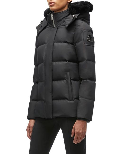 Moose Knuckles Cloud 3Q Down Jacket with Removable Genuine Shearling Trim in at
