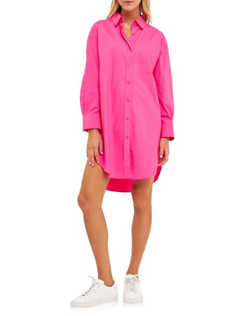 English Factory Classic Collar Shirtdress in at