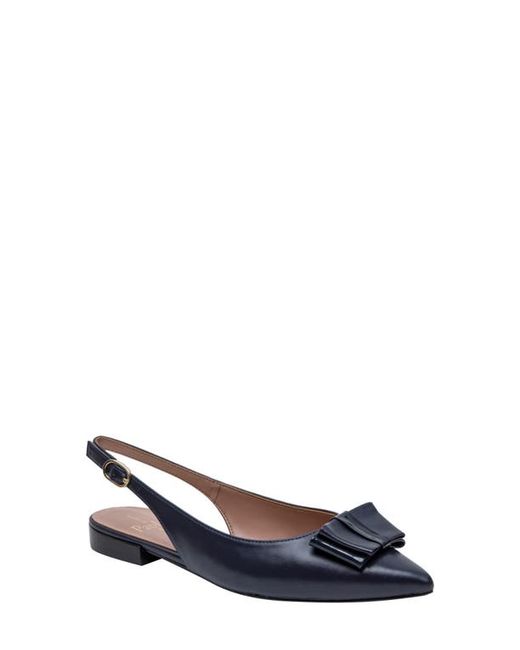 Linea Paolo Deandra Slingback Pointed Toe Pump in Navy/Marine at