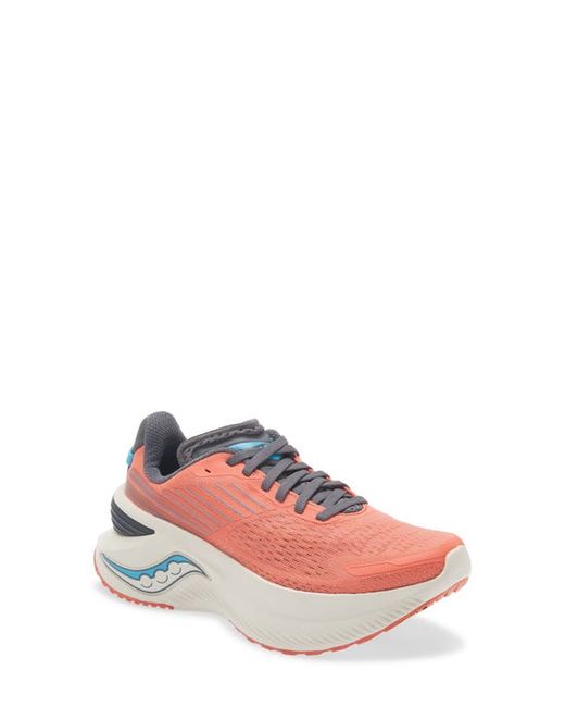 Saucony Endorphin Shift 3 Running Shoe in Coral/Shadow at
