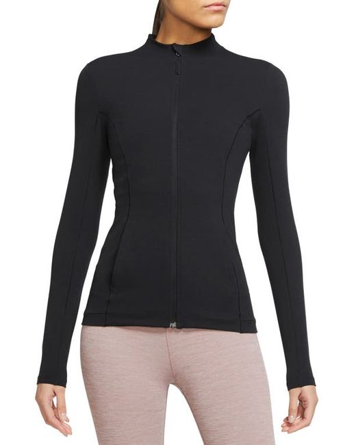 Nike Yoga Dri-FIT Luxe Fitted Jacket in Black/Multi at