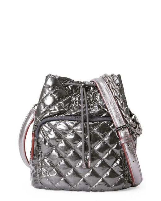 MZ Wallace Crosby Quilted Nylon Bucket Bag in at