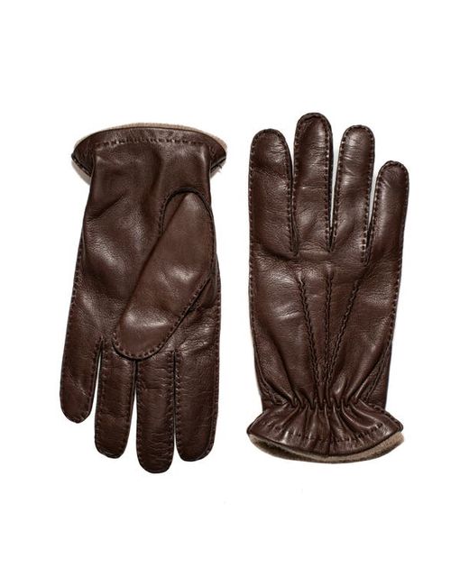 Bruno Magli Gathered Wrist Cashmere Lined Nappa Leather Gloves in at