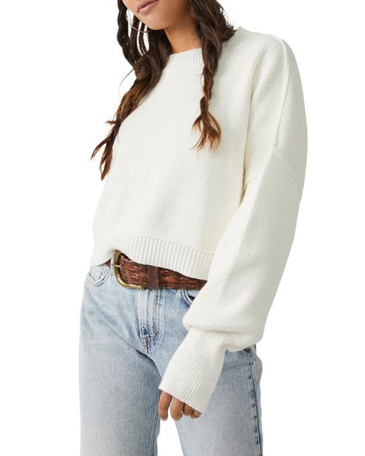 Free People Easy Street Crop Pullover in at