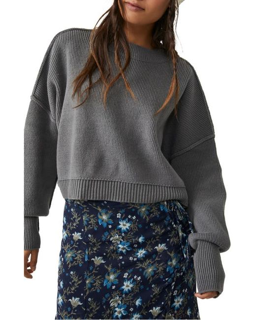 Free People Easy Street Crop Pullover in at