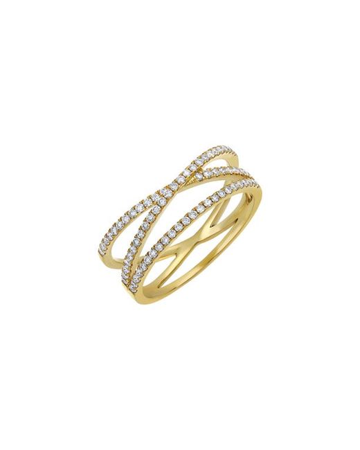 Bony Levy Solstice Crossover Diamond Ring in at
