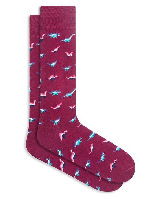 Bugatchi Dinosaur Dress Socks in at
