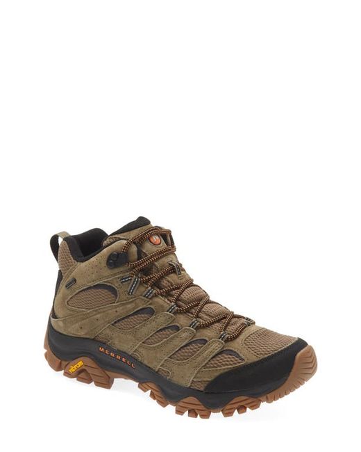 Merrell Moab 3 Mid Waterproof Hiking Shoe in Olive/Gum at