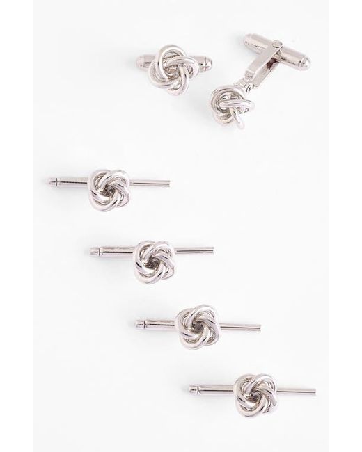 David Donahue Knot Cuff Link Stud Set in at