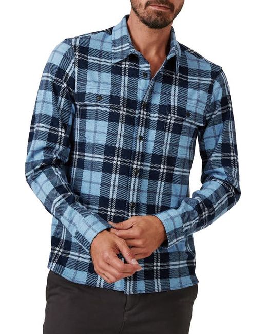 7 Diamonds Generation Plaid Stretch Flannel Button-Up Shirt in at