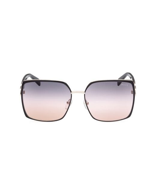 Emilio Pucci 60mm Gradient Square Sunglasses in Other Smoke at