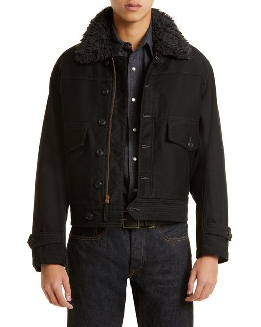 Double RL Kenton Faux Shearling Lined Corduroy Jacket in at