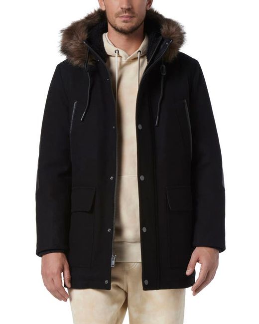 Andrew Marc Dawson Water Resistant Jacket with Faux Fur Trim in at