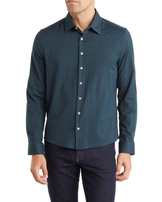 Stone Rose DRY TOUCH Performance Buffalo Check Button-Up Shirt in at