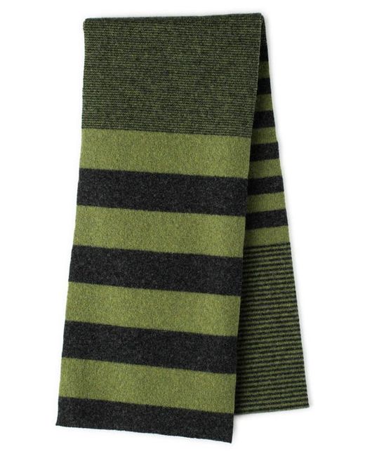 Mackie Tarf Felted Stripe Lambswool Scarf in at