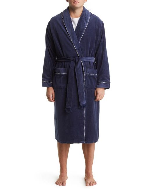 Majestic International Refinery Velour Shawl Collar Robe in at