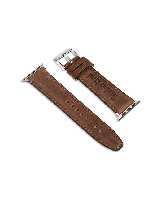 Timberland Barnesbrook Water Repellent Leather 20mm Smartwatch Watchband in at