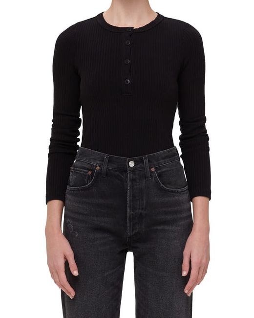 Citizens of Humanity Celeste Back Cutout Rib Henley in at