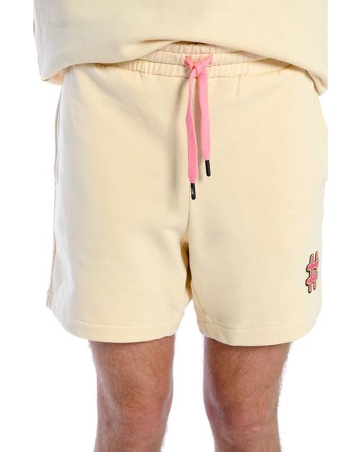 D.Rt Hashtag Tie Waist Cotton Shorts in at