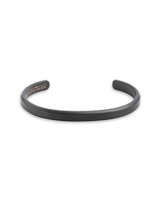 Clifton Wilson Stainless Steel Stacking Bangle in at