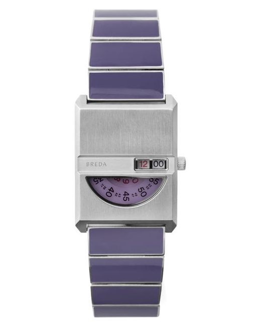 Breda Pulse Tandem Stainless Steel Bracelet Watch 26mm in at