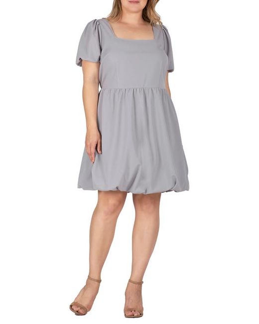 S And P Puff Sleeve Bubble Hem Dress in at