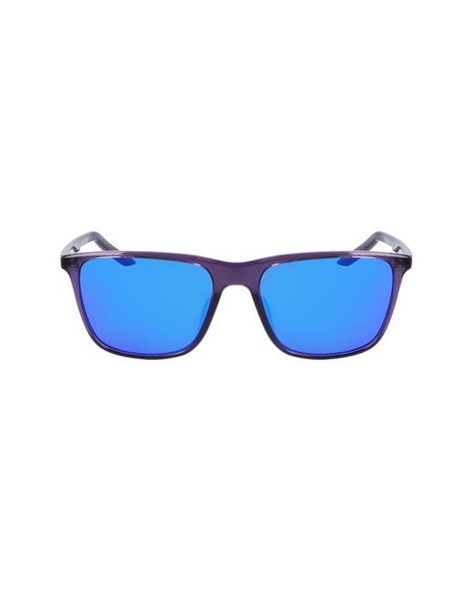 Nike State 55mm Mirrored Square Sunglasses in Canyon Violet Mirror at
