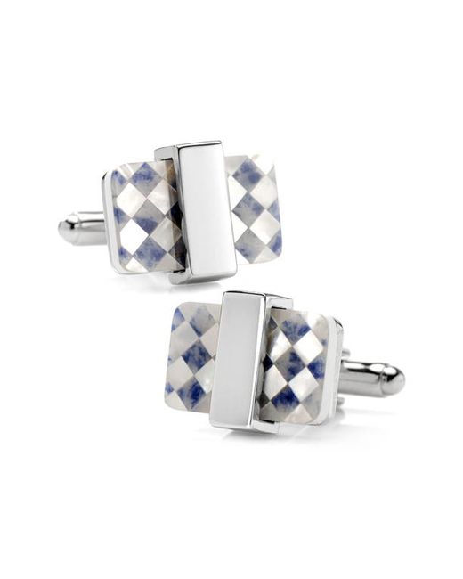 Cufflinks, Inc. Inc. Checkered Mother Of Pearl Cuff Links in at