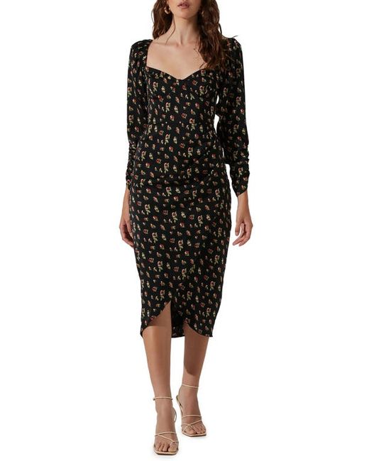 ASTR the Label Floral Print Long Sleeve Dress in at