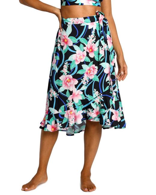La Blanca Nightfall Flounce Cover-Up Skirt in at