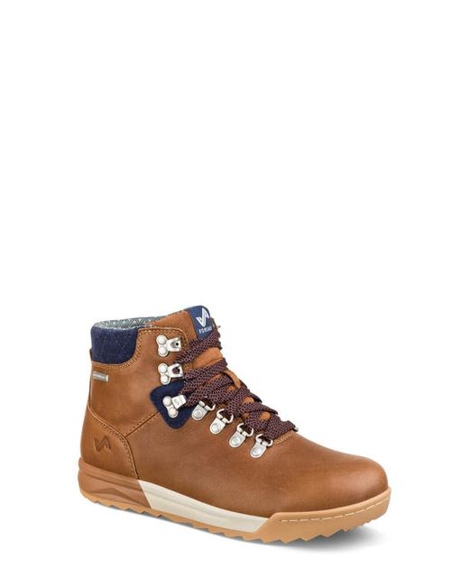 Forsake Patch Waterproof Mid Hiking Boot in Brown/Navy at