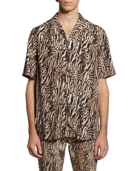Ksubi Zoo Resort Short Sleeve Button-Up Shirt in at