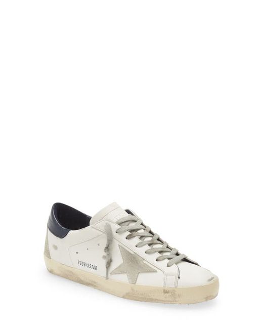Golden Goose Super-Star Low Top Sneaker in White/Grey at