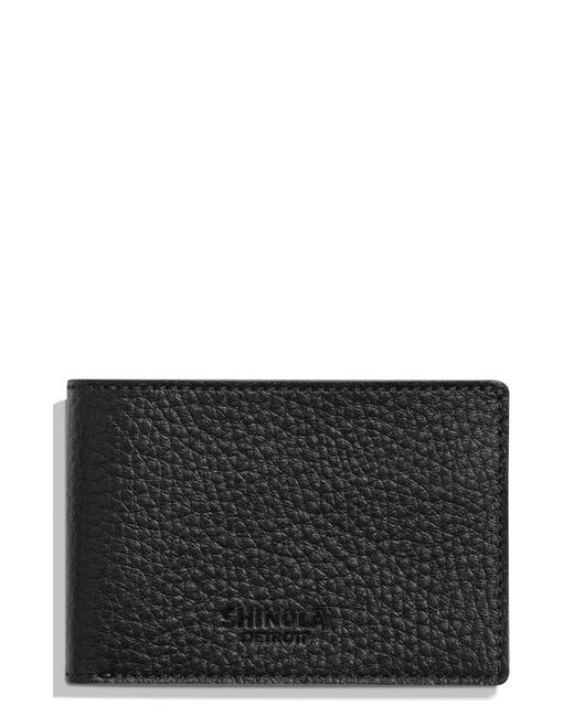 Shinola Slim Bifold Leather Wallet in at