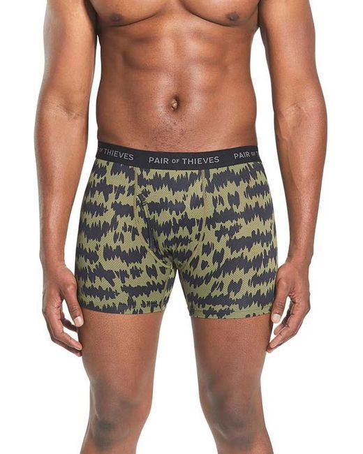 Pair of Thieves Assorted 2-Pack SuperFit Performance Boxer Briefs in Seaweed at