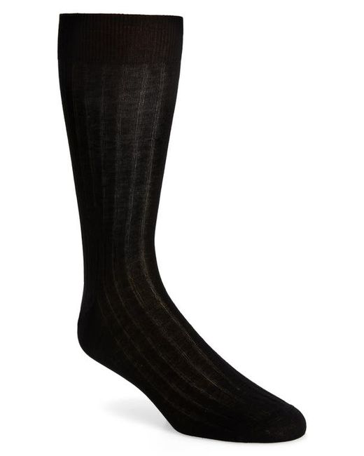 Canali Ribbed Cotton Socks in at