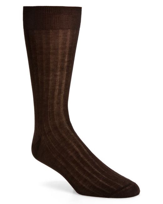 Canali Ribbed Cotton Socks in at