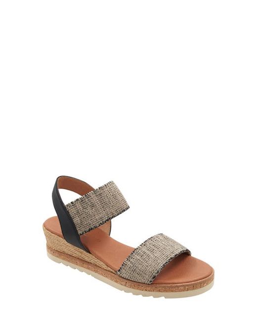 Andre Assous Neveah Espadrille Sandal in Black at