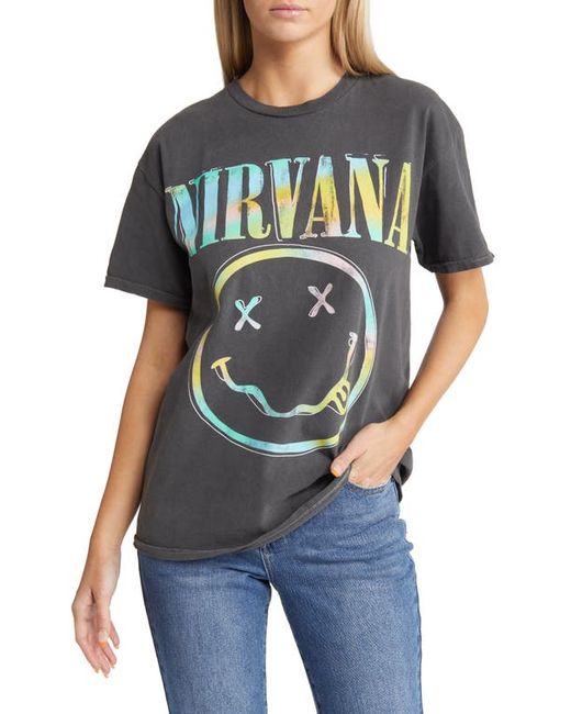 Merch Traffic Nirvana Smiley Graphic Tee in at