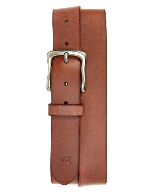 AllSaints Western Leather Belt in Tan/Dull Nickel at