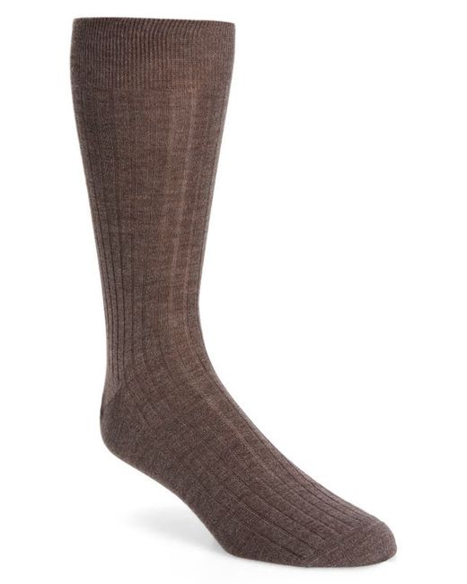 Canali Ribbed Cashmere Silk Socks in at