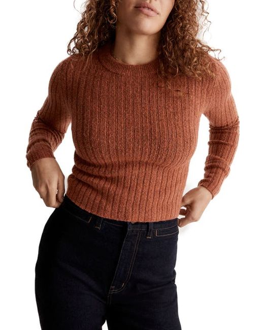 Madewell Readfield Rib Slim Fit Pullover Sweater in at