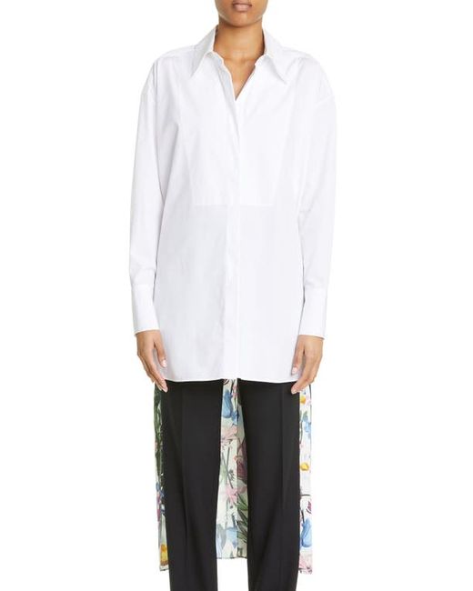 Stella McCartney Floral Back Panel Button-Up Shirt in at