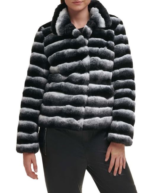Karl Lagerfeld Chinchilla Faux Fur Jacket in at