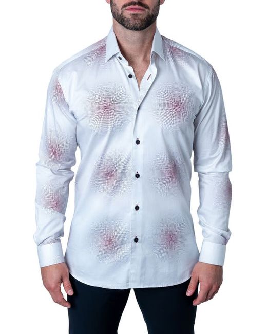 Maceoo Fibonacci Radius Regular Fit Cotton Button-Up Shirt in at