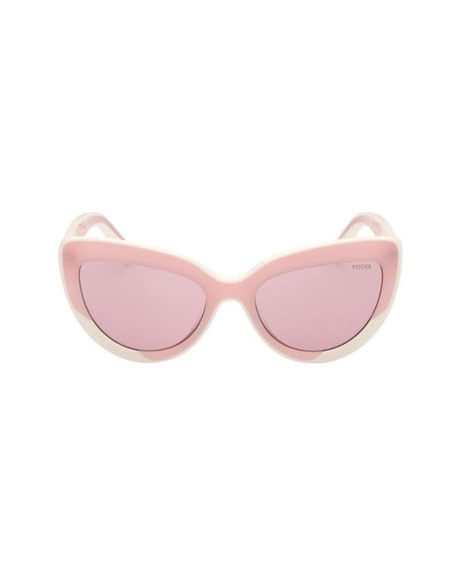 Emilio Pucci 56mm Cat Eye Sunglasses in Other Violet at