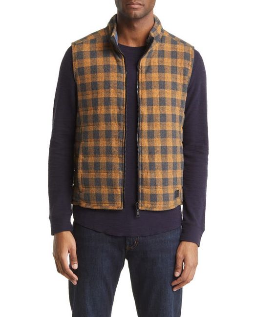 Stone Rose Plaid Quilted Vest in at