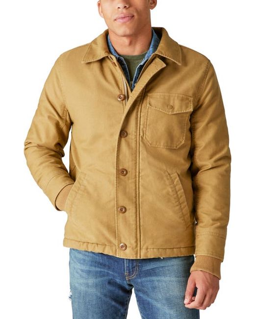 Lucky Brand Faux Shearling Lined Deck Jacket in at