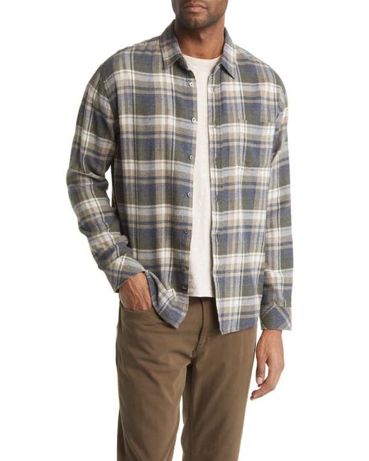 Rails Lennox Relaxed Fit Plaid Cotton Blend Button-Up Shirt in at